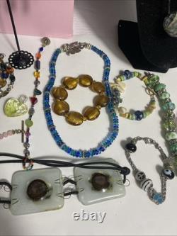 Vintage Jewelry Art Lot Murano Glass#538