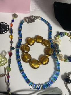 Vintage Jewelry Art Lot Murano Glass#538