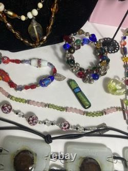 Vintage Jewelry Art Lot Murano Glass#538
