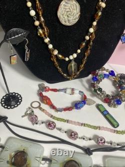 Vintage Jewelry Art Lot Murano Glass#538