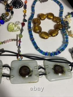 Vintage Jewelry Art Lot Murano Glass#538