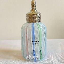 Vintage La Fenice Murano Filigrana Glass Perfume Bottle, Made in Italy