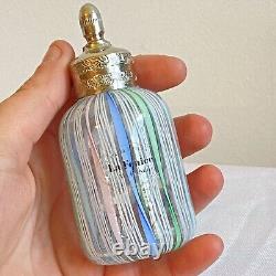 Vintage La Fenice Murano Filigrana Glass Perfume Bottle, Made in Italy