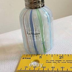 Vintage La Fenice Murano Filigrana Glass Perfume Bottle, Made in Italy