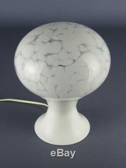 Vintage Lamp Design Mushroom Atomic Glass Murano & Aluminium Years' 60