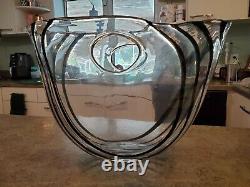 Vintage Large MURANO Art Glass Centerpiece Vase Signed SEGUSO 12 x 17 OGGETTI