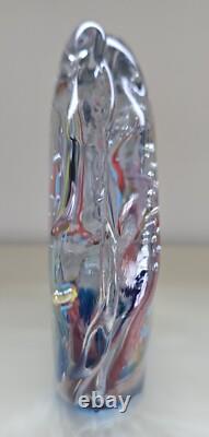 Vintage Large Murano Italy Glass Art Fish Aquarium Sculpture Paperweight 7X8