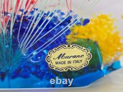 Vintage Large Murano Italy Glass Art Fish Aquarium Sculpture Paperweight 7X8