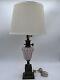 Vintage Latticino Murano Glass Pink & Aventurine Spiral Design Lamp