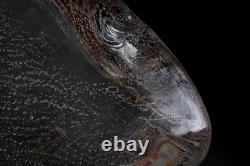 Vintage Licio Zanetti 1960 MCM Murano Glass Owl Figurine Signed Home Decor