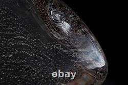 Vintage Licio Zanetti 1960 MCM Murano Glass Owl Figurine Signed Home Decor