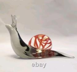 Vintage Livio Seguso Murano glass snail large