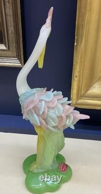 Vintage MCM Genuine Venetian Murano Glass Bird Figure Italy