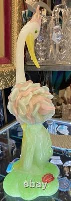 Vintage MCM Genuine Venetian Murano Glass Bird Figure Italy