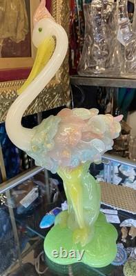 Vintage MCM Genuine Venetian Murano Glass Bird Figure Italy