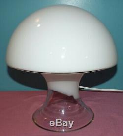 Vintage MCM Gino Vistosi Murano Glass Mushroom Table Lamp