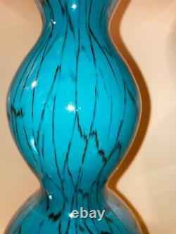 Vintage MCM Italian Murano Art Glass Triple Gourd Vase 12