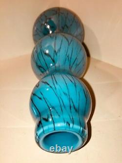Vintage MCM Italian Murano Art Glass Triple Gourd Vase 12