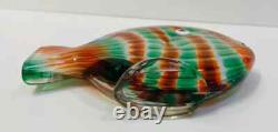 Vintage MCM Murano Glass Galliano Ferro Fish Excellent