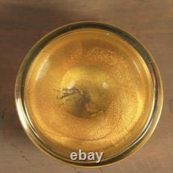Vintage MCM Murano Glass Paperweight Barovier & Toso GOLD Aventurine 1950s