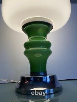 Vintage MCM Mushroom Lamp Murano Mazzega glass