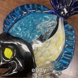 Vintage MURANO ART GLASS FISH Medium Size OCEAN Tropical Mid Century Modern