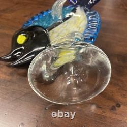 Vintage MURANO ART GLASS FISH Medium Size OCEAN Tropical Mid Century Modern
