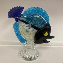 Vintage MURANO ART GLASS FISH Medium Size OCEAN Tropical Mid Century Modern