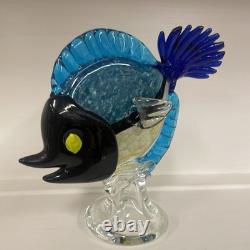 Vintage MURANO ART GLASS FISH Medium Size OCEAN Tropical Mid Century Modern