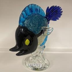 Vintage MURANO ART GLASS FISH Medium Size OCEAN Tropical Mid Century Modern