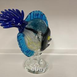 Vintage MURANO ART GLASS FISH Medium Size OCEAN Tropical Mid Century Modern