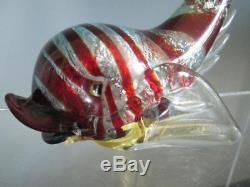 Vintage MURANO Barovier & Toso Art Glass Fish Sculpture