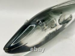 Vintage MURANO GLASS EEL Sea Life Oceans Art Glass Unique Clear Gorgeous Italy