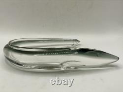 Vintage MURANO GLASS EEL Sea Life Oceans Art Glass Unique Clear Gorgeous Italy