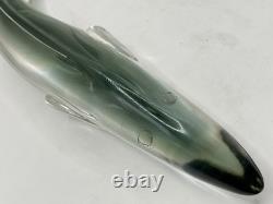 Vintage MURANO GLASS EEL Sea Life Oceans Art Glass Unique Clear Gorgeous Italy