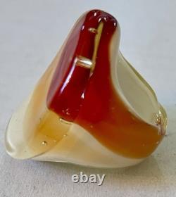 Vintage MURANO GLASS Ring Color Dramatic Handmade sz 7 Italy