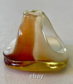 Vintage MURANO GLASS Ring Color Dramatic Handmade sz 7 Italy