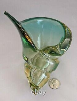 Vintage MURANO GLASS SHELL VASE BOWL ALFREDO BARBINI