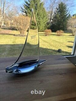 Vintage MURANO Italy Art GLASS SAILBOAT FIGURINE By Formica