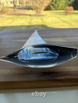 Vintage MURANO Italy Art GLASS SAILBOAT FIGURINE By Formica