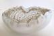 Vintage MURANO SPIDERWEB ZEBRATI Art Glass Sommerso Bowl, Very Rare, Italy 7.5