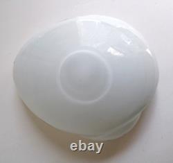 Vintage MURANO SPIDERWEB ZEBRATI Art Glass Sommerso Bowl, Very Rare, Italy 7.5