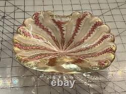 Vintage MURANO ZANFIRICO Bowl / Dish FRATELI TOSO Glass Polveri Circus Tent