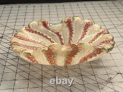 Vintage MURANO ZANFIRICO Bowl / Dish FRATELI TOSO Glass Polveri Circus Tent