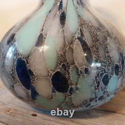 Vintage Maestri Vetrai Murano Italy Large Venetian Art Glass Vase With Labels