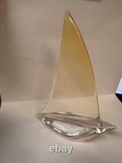 Vintage Mid Century Italian ARS Murano Glass Sailboat