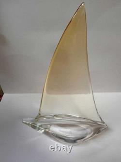 Vintage Mid Century Italian ARS Murano Glass Sailboat