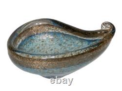 Vintage Mid-Century Murano Teardrop Glass Bowl-Seguso, Barbini, Fratelli Toso