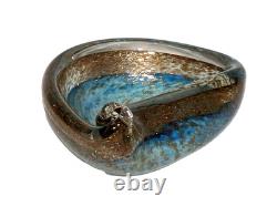 Vintage Mid-Century Murano Teardrop Glass Bowl-Seguso, Barbini, Fratelli Toso