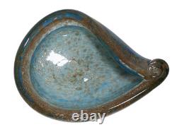 Vintage Mid-Century Murano Teardrop Glass Bowl-Seguso, Barbini, Fratelli Toso